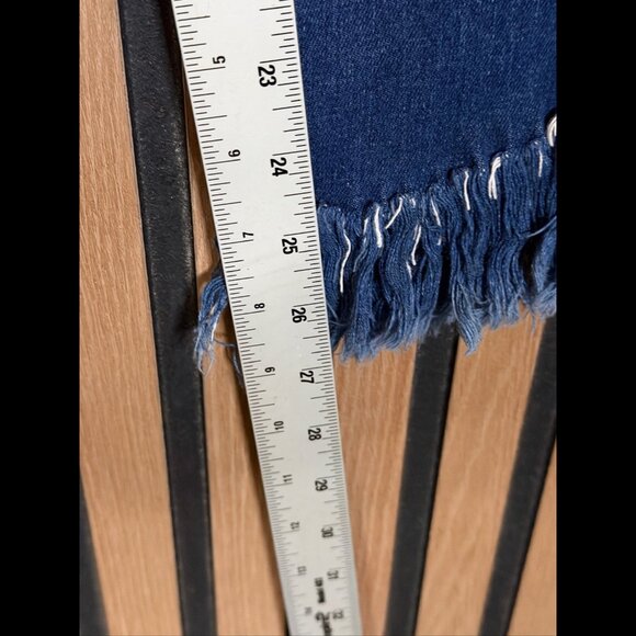 Frame Jeans 26 Womens Blue Le High Straight Frayed Acid Wash Ankle - Picture 5 of 8